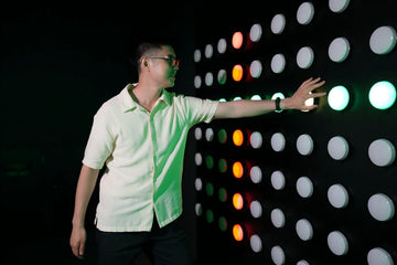 Reaction light wall game at Power Play indoor activities Sydney venue